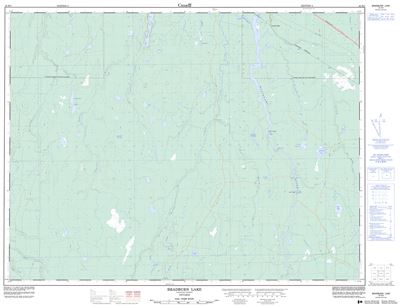 042H04 - BRADBURN LAKE - Topographic Map