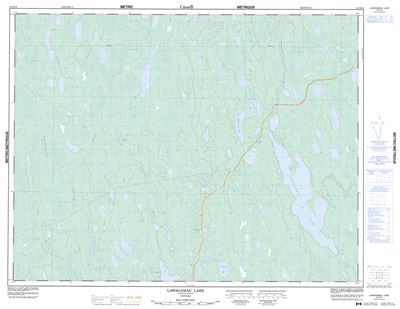042H16 - LAWAGAMAU LAKE - Topographic Map