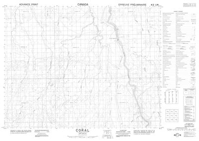 042I04 - CORAL RAPIDS - Topographic Map
