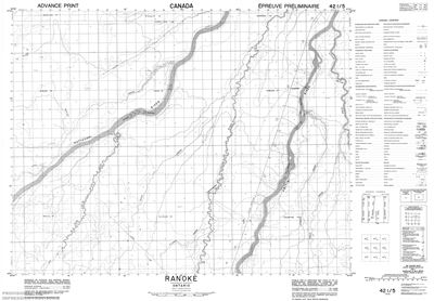 042I05 - RANOKE - Topographic Map