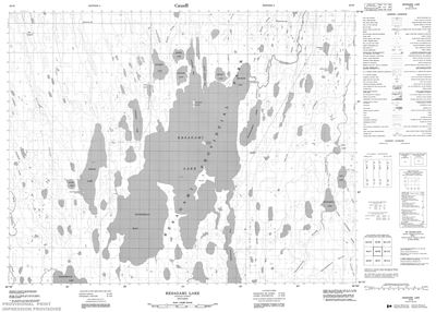 042I08 - KESAGAMI LAKE - Topographic Map