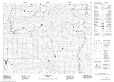 042I09 - GLAISTER LAKE - Topographic Map