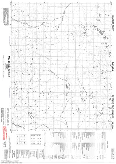 042I16 - MARBERG CREEK - Topographic Map