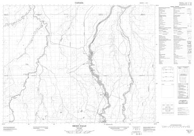 042J01 - SMOKY FALLS - Topographic Map