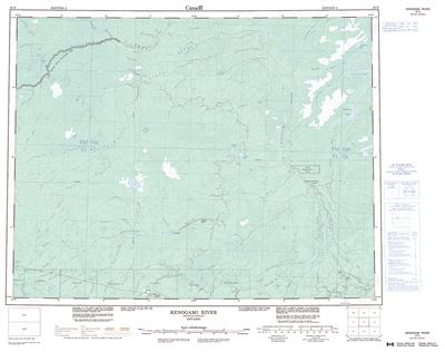 042K - KENOGAMI RIVER - Topographic Map