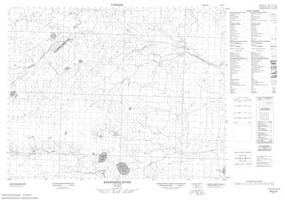 042K10 - KINGFISHER RIVER - Topographic Map