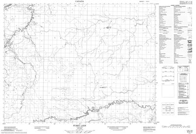 042K12 - FURRY LAKE - Topographic Map