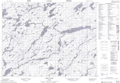 042L10 - PERCY LAKE - Topographic Map