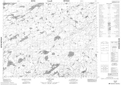 042M03 - TYLER LAKE - Topographic Map