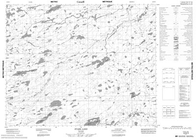 042M13 - STARK LAKE - Topographic Map