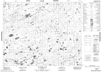 042M14 - STURROCK LAKE - Topographic Map