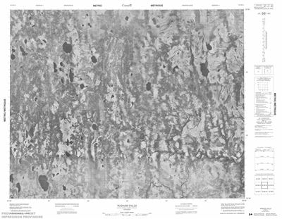 042M15 - WABASSI FALLS - Topographic Map
