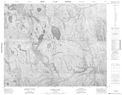 042N14 - NAPKEN LAKE - Topographic Map