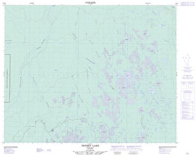 042P01 - THYRET LAKE - Topographic Map