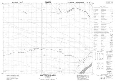 042P03 - CHEEPASH RIVER - Topographic Map