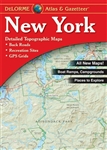 New York Travel Atlas and Gazetteer. Full-color topographic maps provide information on everything from cities and towns to historic sites, scenic drives, recreation areas, trailheads, boat ramps and prime fishing spots. Inset maps provided for major citi