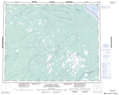 043B - KAPISKAU RIVER - Topographic Map