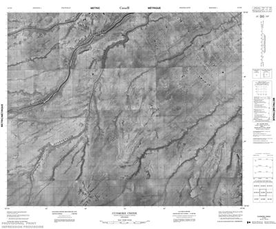 043B09 - CUDMORE CREEK - Topographic Map