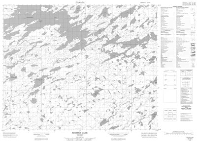 043D04 - RICHTER LAKE - Topographic Map
