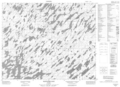 043D05 - WAPITOTEM LAKE - Topographic Map