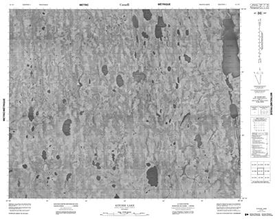 043D07 - KITCHIE LAKE - Topographic Map