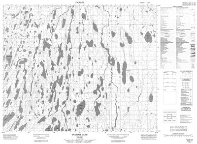 043D11 - PULHAM LAKE - Topographic Map