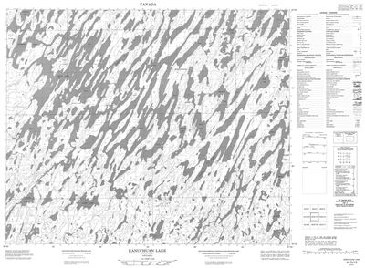 043D13 - KANUCHUAN LAKE - Topographic Map