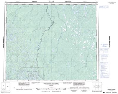 043E - WINISKISIS CHANNEL - Topographic Map