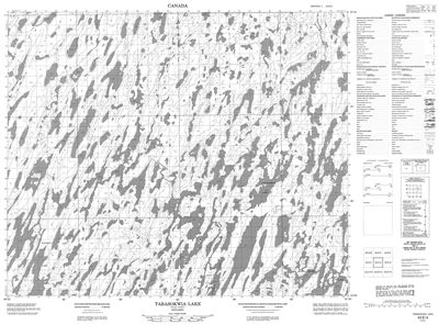 043E04 - TABASOKWIA LAKE - Topographic Map