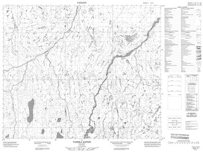 043E11 - TASHKA RAPIDS - Topographic Map