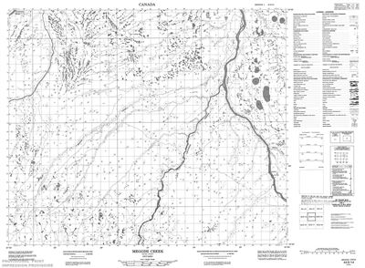 043E14 - MEGGISI CREEK - Topographic Map