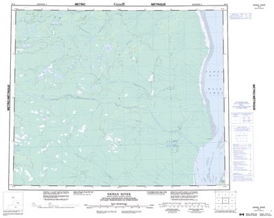 043G - EKWAN RIVER - Topographic Map