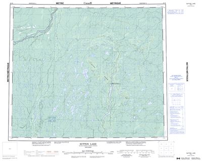 043K - SUTTON LAKE - Topographic Map
