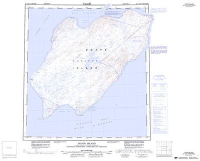 045J - COATS ISLAND - Topographic Map