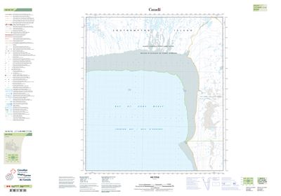 045N12 - KANGUALUIT ISLAND - Topographic Map