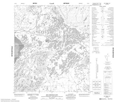 046B02 - BIG CORNER CLIFF - Topographic Map