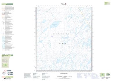 046B08 - TESHIKALIK LAKE - Topographic Map