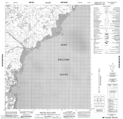 046E16 - SMOOTH ROCK POINT - Topographic Map