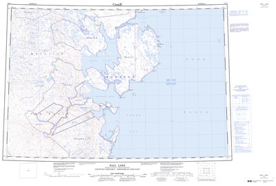 047A - HALL LAKE - Topographic Map