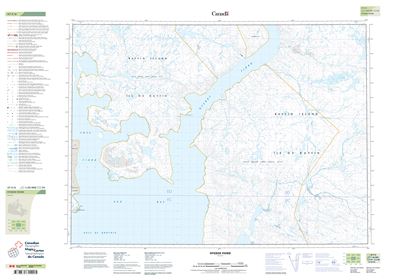 047F06 - NYEBOE FIORD - Topographic Map