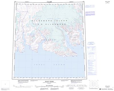 049B - BAAD FIORD - Topographic Map