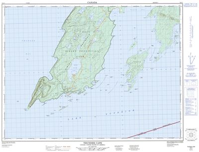 052A07 - THUNDER CAPE - Topographic Map