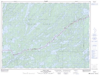 052B03 - KNIFE LAKE - Topographic Map