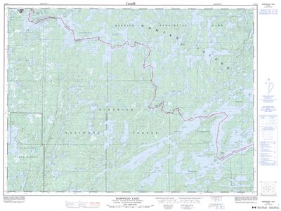 052B04 - BASSWOOD LAKE - Topographic Map