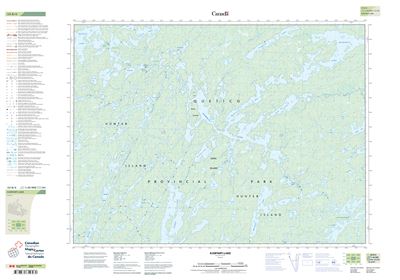 052B06 - KAWNIPI LAKE - Topographic Map