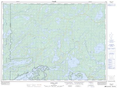 052B07 - MOWE LAKE - Topographic Map