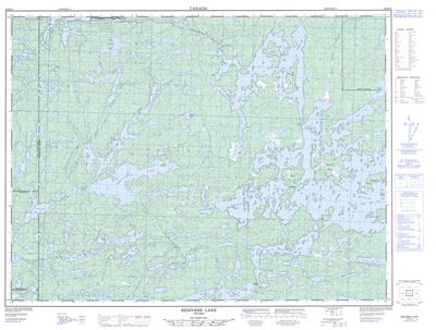 052B15 - BEDIVERE LAKE - Topographic Map