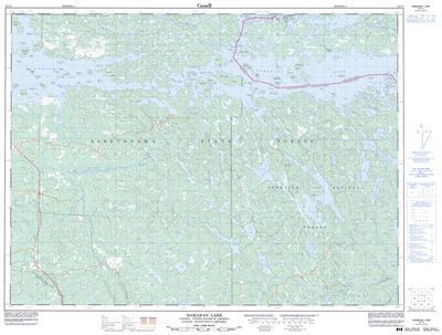052C07 - NAMAKAN LAKE - Topographic Map
