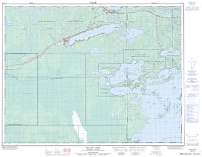 052E11 - FALCON LAKE - Topographic Map