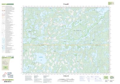 052F03 - HARRIS LAKE - Topographic Map